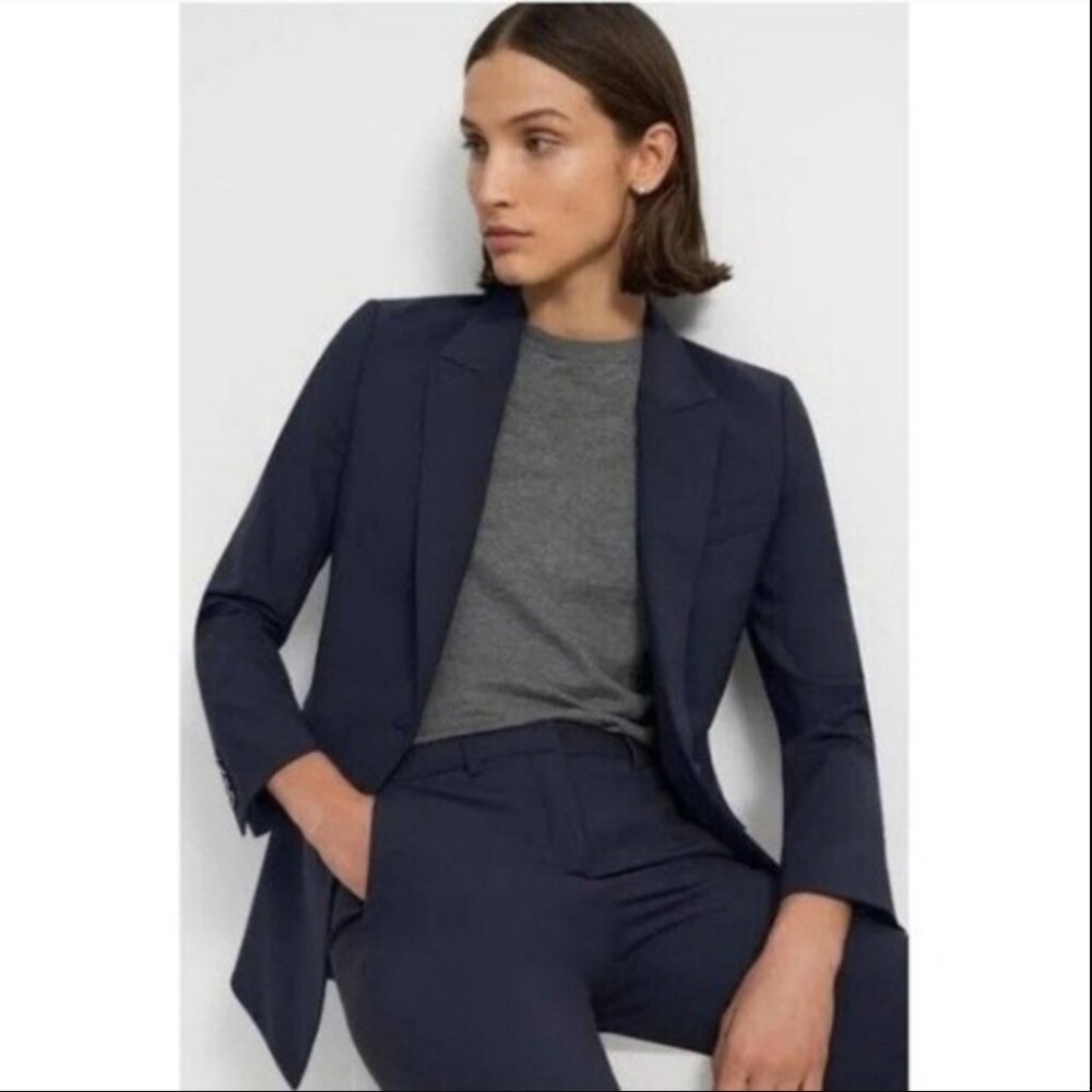 Theory Nichelle Broadway Wool Blazer